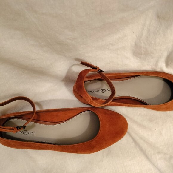 Treasure & Bond Ballet Flats with Ankle Strap NWOT - Picture 8 of 10